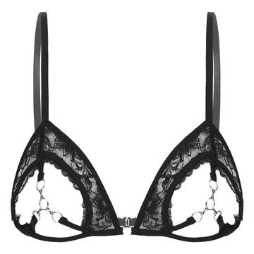 Sexy Ladies Push Up See Through Bra / Hollow Out Open Cups Womens Lingerie - EVE's SECRETS